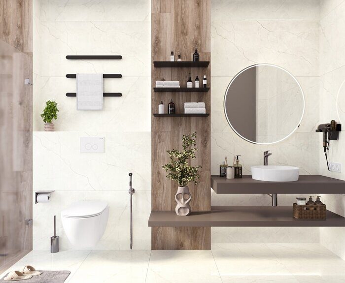 Connect pearl светло-серый матовый керамогранит 60x60см Laparet SG624920R