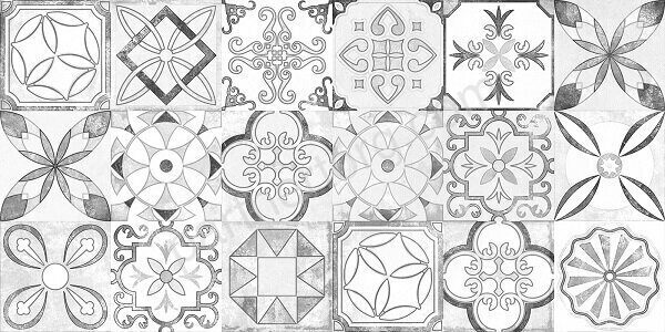 Dacar New Trend настенная плитка серая глянцевая печворк 30х60см