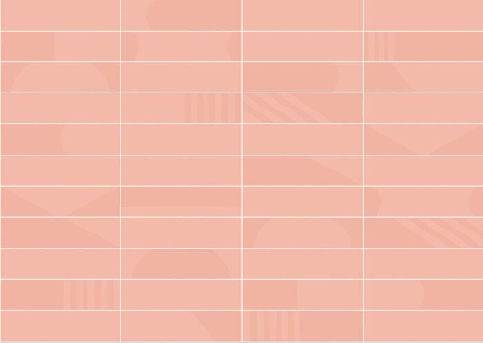 Rivera Soft Peach Smile Tile керамическая плитка матовая 7.5x30см