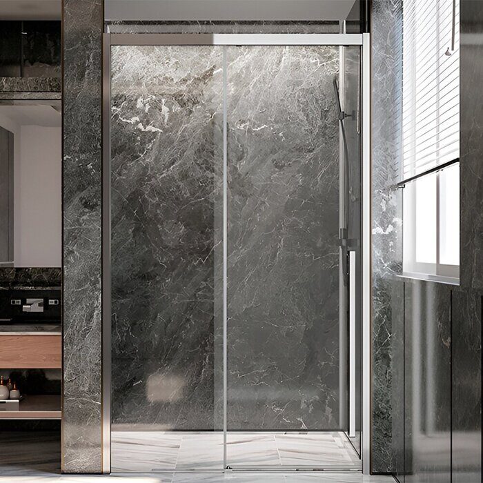 Veconi PTD30-CH-130-01-C4 душевая дверь раздвижная 129х200 см, профиль хром