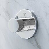 Переключатель на три положения, монтируемый в стену, хром F0800100