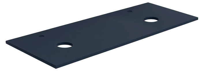 Терра 120 столешница на тумбу маренго 2 отверстия Aquanet