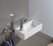 CeramaLux D1043 раковина прямоугольная 40х22см белая