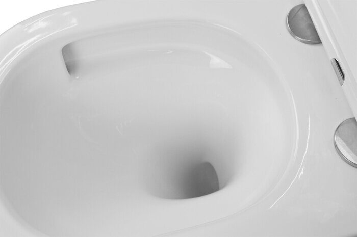 Azario Teramo Торнадо унитаз подвесной безободковый с сидением микролифт AZ-0053-UQ3