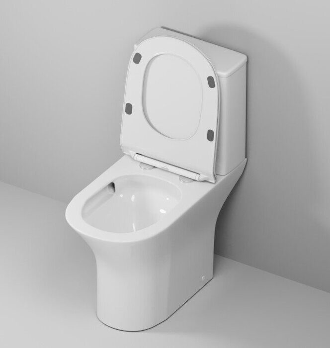 Grossman GR-4465SQ Торнадо напольный безободковый унитаз белый с сидением