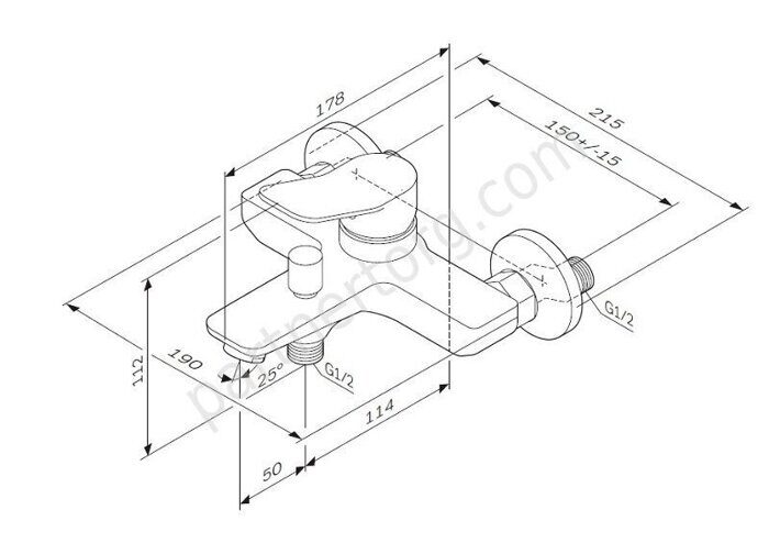 X-Joy Am.Pm смеситель для ванны и душа F85A10000 Распродажа