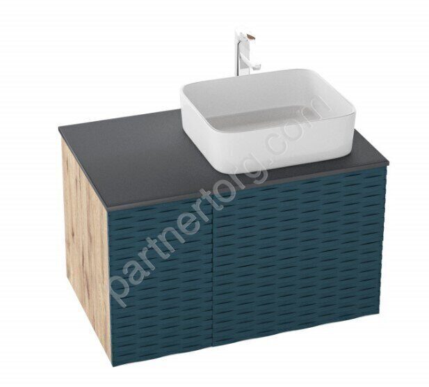 Альба 80 Бриз, Дуб веллингтон тумба в ванную комнату Grossman