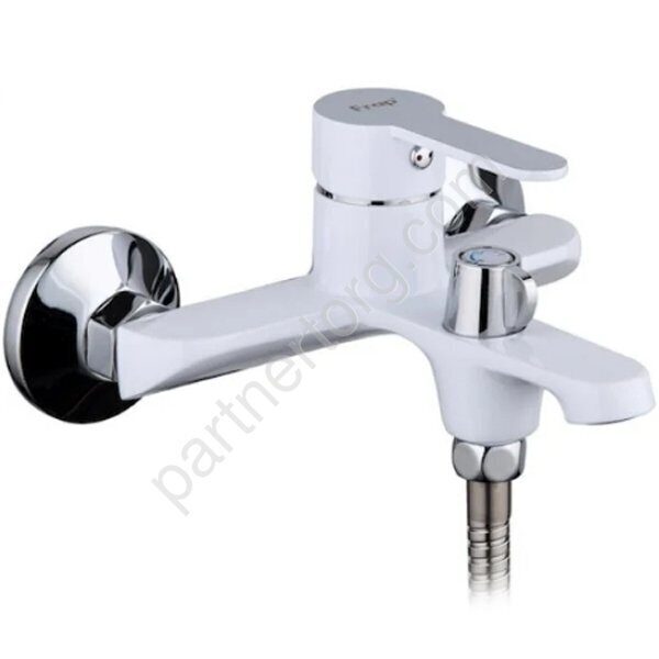 Frap F3241 смеситель для ванны белый/хром