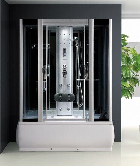 ODA-8312 душевая кабина прямоугольная 170х85, тонированное стекло, глубокий поддон