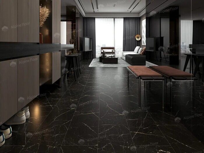 Неро SPC замковая кварцвиниловая плитка Alpine Floor ECO 4-27