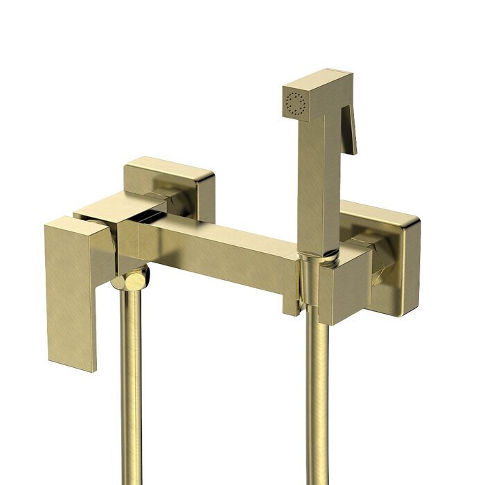 S98.51.03 Splenka Смеситель с гигиеническим душем, сатин золотой