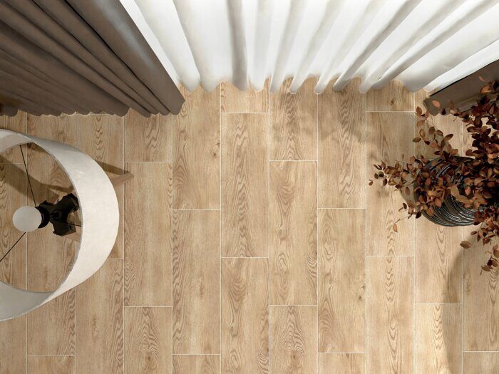 Самарканд бежевый матовый карвинг керамогранит 20x60см Global Tile