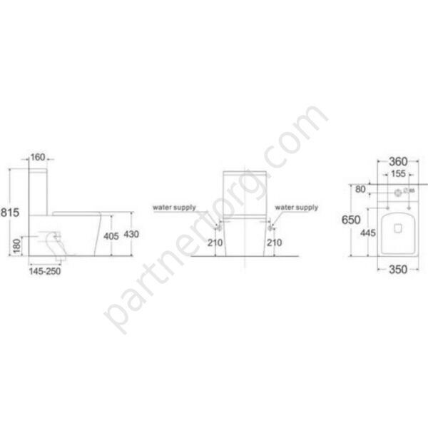 Formentera Teka унитаз-компакт напольный