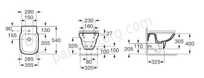 Debba Roca биде подвесное