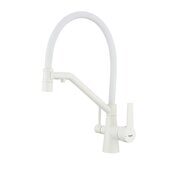 Raglo R80.62.08 смеситель для кухни со съемным изливом на магните и подключением фильтра питьевой воды, белый