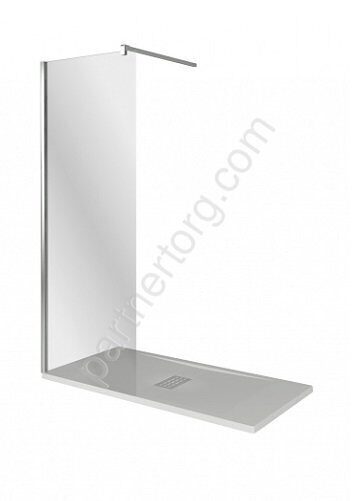 Walk In SP-80-C-CH Bas душевое ограждение 80х195 см, стекло прозрачное, профиль хром