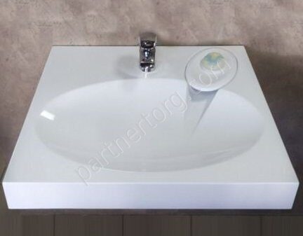 Andrea Comfort 60 навесная раковина с мыльницей для монтажа над стиральной машиной