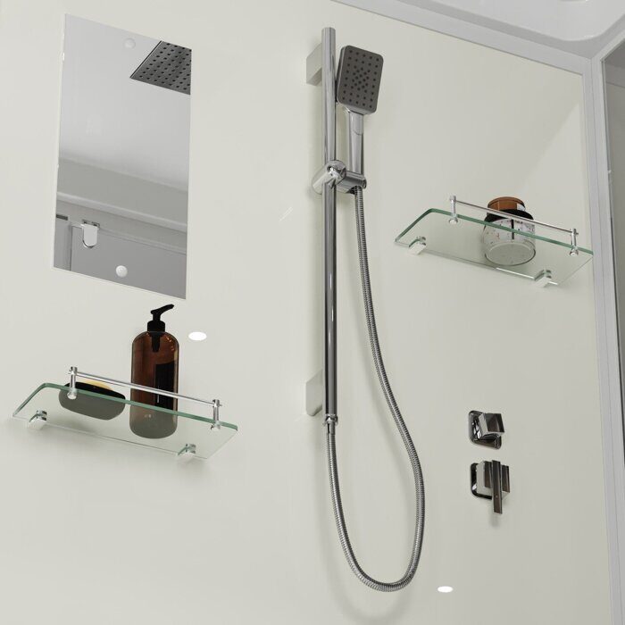 Niagara Standart ST100/80/15Q  душевая кабина  квадратная 100х80х215см, пристенно-фронтальная, низкий поддон