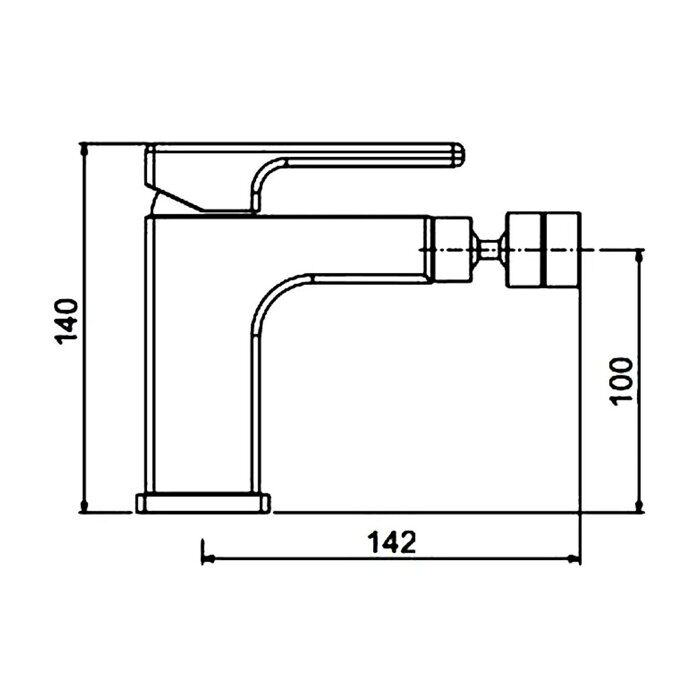 Gappo G5017-8 смеситель для биде хром/белый