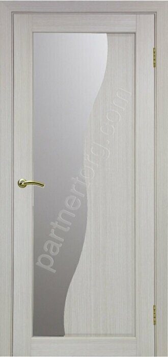 Сицилия 720.21 межкомнатная дверь дуб беленый FL со стеклом мателюкс