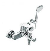 Point LM0314C смеситель для ванны и душа с однофункциональной лейкой, короткий излив, хром Lemark