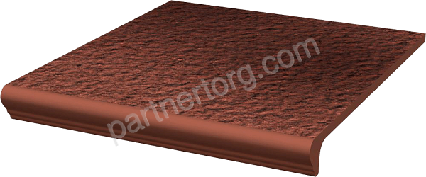 Cloud Rosa Duro ступень клинкерная 30х33 структурная с капиносом Paradyz Ceramics