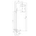 Gappo G2406-9 душевая система, графит