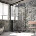 Veconi PTC20-CH-90-01-C4, Половина душевого угла, 90x200 см, профиль черный