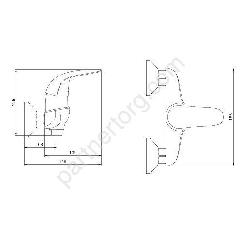 Palace Bit Damixa смеситель для душа, 312000000