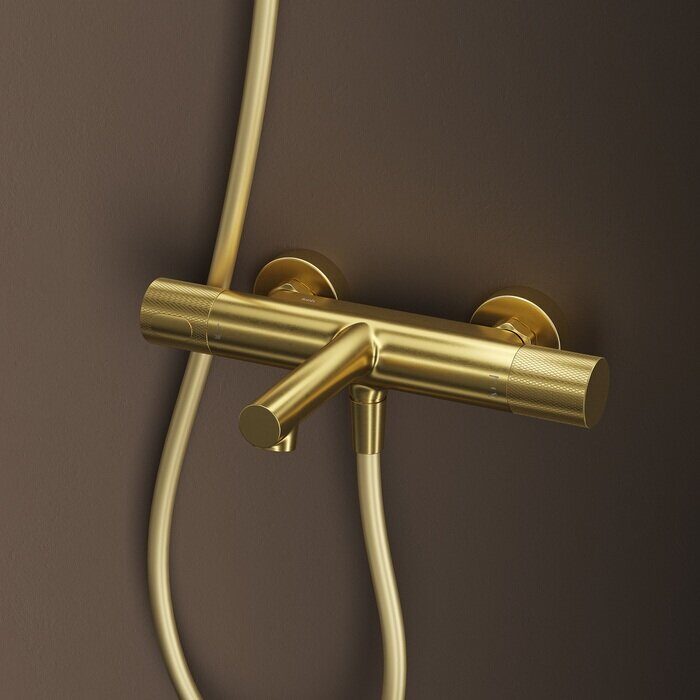 Duna Iddis золотой смеситель для ванны с термостатом DUNMG02i74WA