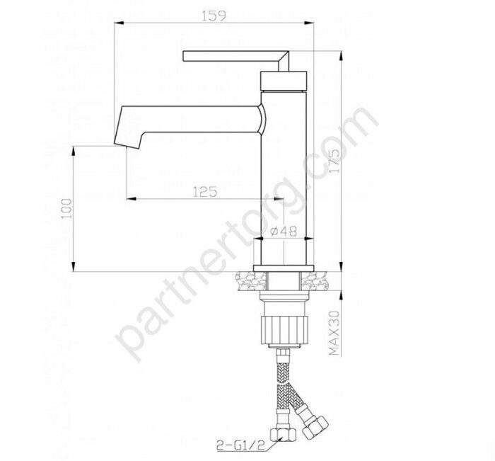 BelBagno ACQUA-LVM-CRM смеситель для раковины, хром