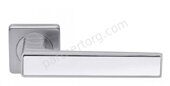 Archie Esta S040 13099 хром матовый ручка дверная фалевая на квадратной накладке