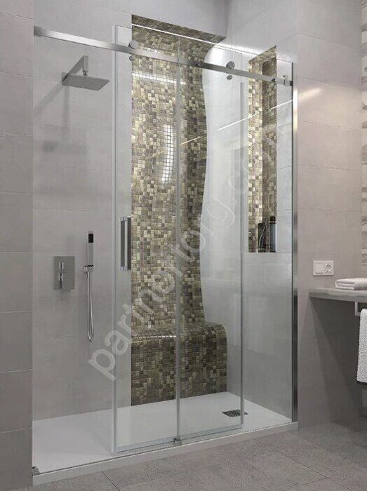 Veconi Vianno VN74-120-01-C4  душевая дверь откатная, стекло 8 мм 120х195см