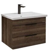 Форта-70 см Темный дуб галифакс тумба в ванную комнату Grossman с раковиной Фостер 70