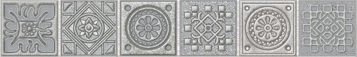 Grazia Grey Nefertiti бордюр серый матовый 6,2х40,5см Azori