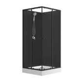 Loranto CS-21801BP, 90*90*205 душевая кабина, поддон 15см, прозрачное стекло