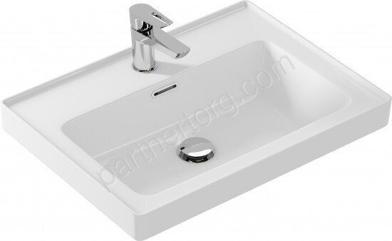 Crea 60 раковина прямоугольная белая Cersanit