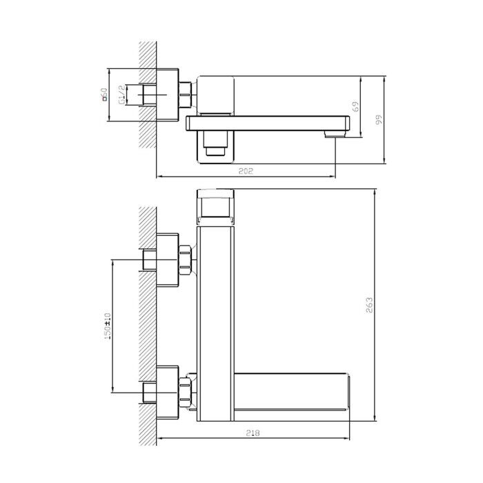Raglo R30.30 смеситель для ванны, хром