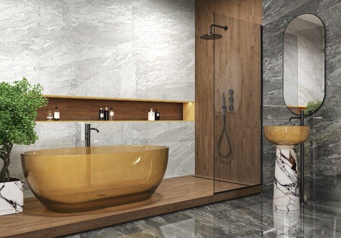 Mineral Graphite LCM керамогранит графитовый полированный 120х60см