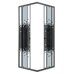 Niagara Eco NG-1009-14QBLACK 90х90х195см душевое ограждение, черный профиль, стекло Мозаика