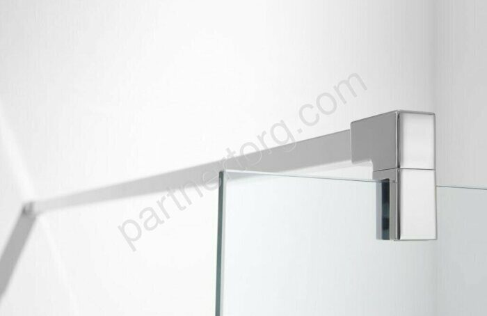 Душевая перегородка Aquatek AQ WIW 12020CH Walk in с держателем 120x200см профиль хром, стекло прозрачное 8мм