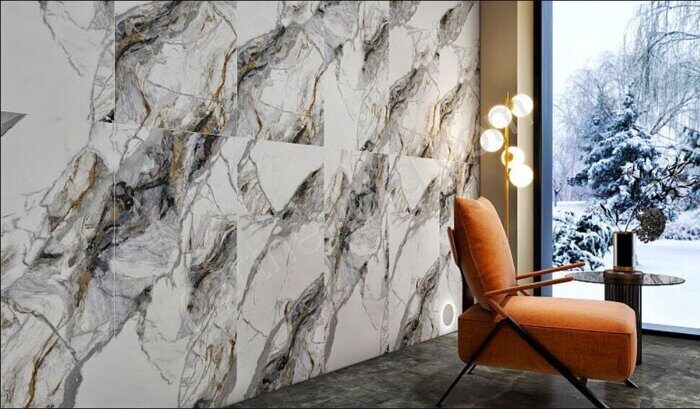 Ival White керамогранит полуполированный 120х60см