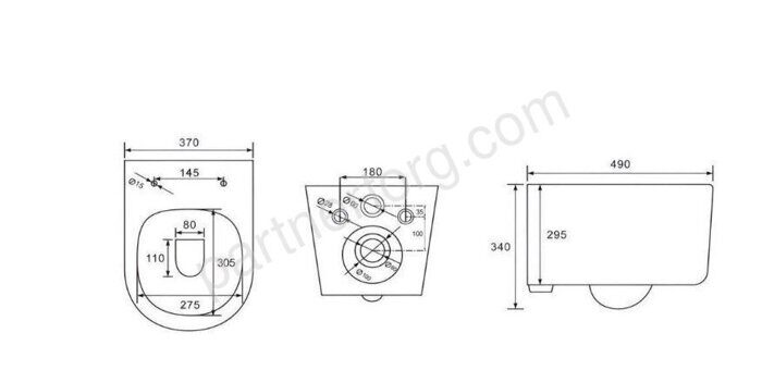 Calypso CS104TK унитаз подвесной безободковый с крышкой-сидением, микролифт