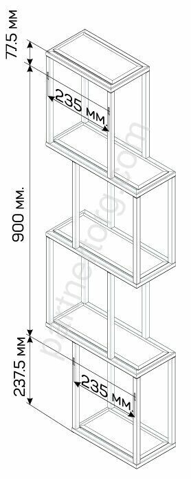 Chain полочка боковая декоративная