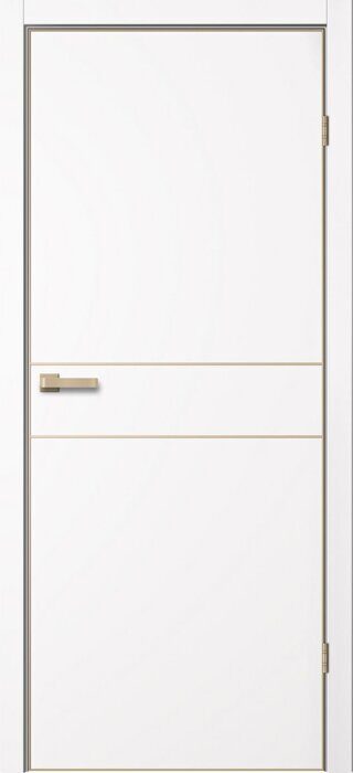 Trinity TR03 FlyDoors дверь межкомнатная арктик с алюминиевой кромкой