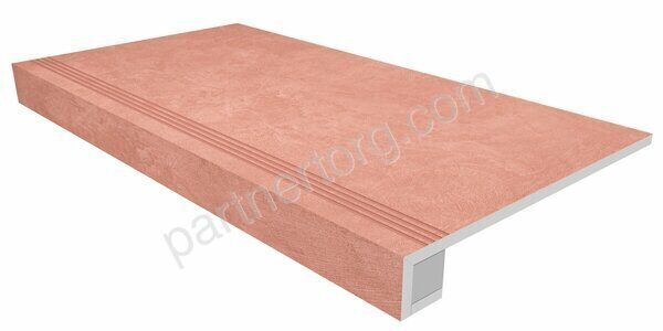 Комплект Spectrum Salmon SR05 лососевый неполированный: ступень 33х120см и Подступенок 15х120см Estima