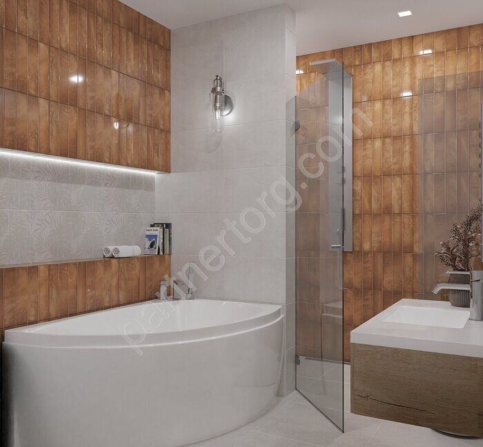 Bricks Terracota настенная плитка терракотовая глянцевая 31х63см Azori