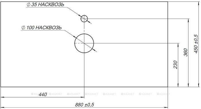 Nova Lite 90 AB01 мрамор столешница на тумбу Aquanet