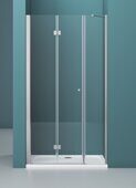 BelBagno ALBANO-BS-13-100+100-C-Cr душевая дверь 200х195 см складная, стекло прозрачное, профиль хром
