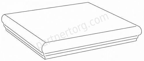 Ступень угловая Land Coal Scalino Angolare керамогранит 31,5х31,5см Atlas Concorde